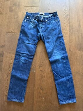 Naked & Famous Denim Indigo Slim Straight Jeans